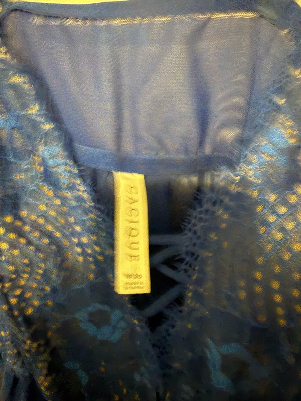 Lane Bryant Cacique Blue Babydoll - Picture 3 of 3